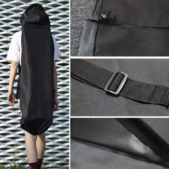 Черный нейлоновый рюкзак с регулируемым плечевым ремнем, сумка для дайвингового снаряжения, многофункциональная сумка для дайвинга, скейтборда One Size чёрный