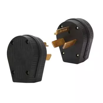 Черный NEMA 1030P Тип Трех Отверстий Промышленный Штекер 30A Выходная Мощность