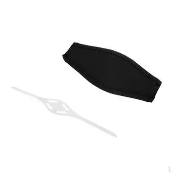 Черный неопреновый силиконовый ремешок для подводного плавания с аквалангом