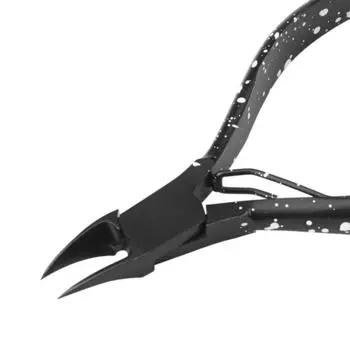 Черный ноготь для вросшего ногтя, щипцы для кутикулы, кусачки для стрижки кромок, маникюрные ножницы, плоскогубцы, инструмент