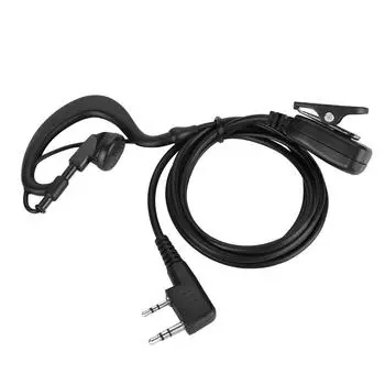 Черный одинарный K-образный заушник наушники рация двухсторонняя радиогарнитура