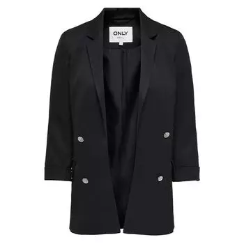 Черный открытый пиджак ТОЛЬКО для женщин 36 чёрный