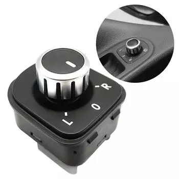 Черный переключатель отражателя заднего вида, боковая ручка отражателя для Golf MK6 B6 Rabbit, номер детали 5ND959565B