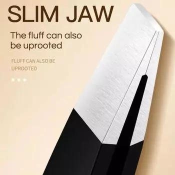 Черный пинцет для бровей из нержавеющей стали с наклонной плоской точкой, косметические инструменты для бровей, удаление вросших волос, зажимы для бровей, инструменты для удаления волос, макияжа