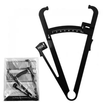 Черный пластиковый ручной штангенциркуль для измерения жира в организме для мужчин/женщин, портативная лента для измерения жира в организме