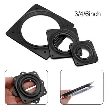 Черный полый поворотный стол из оцинкованной листовой стали 3 inch