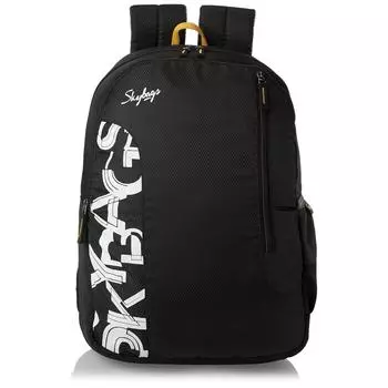 Черный повседневный стандартный рюкзак Skybags Brat One Size, длина 46 см 35 x 13 x 46 Cm чёрный