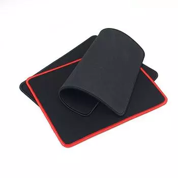 Черный противоскользящий коврик для мыши, утолщенный, удобный, универсальный, резиновый коврик для стола