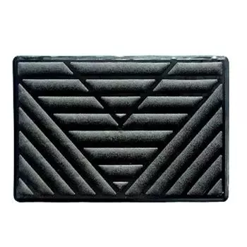 Черный ПВХ Коврик для пола автомобиля Коврик для ног Накладка на педаль 25x15 см Коврик для ног автомобиля Коврик для автомобиля 1 шт.