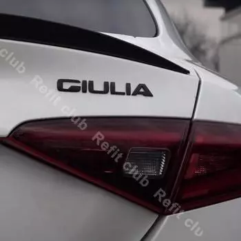 Черный Q4 GIULIA STELVIO буквенная эмблема автомобиля наклейки для Alfa Romeo Giulia Stelvio аксессуары для внешнего украшения Q4