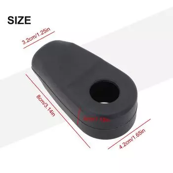 Черный резиновый сапог Легкая установка и снятие Облегающий