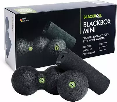 Мини-набор пенопластовых роликов BLACKROLL BLACKBOX MINI японский немецкого производства (официальный продукт) чёрный