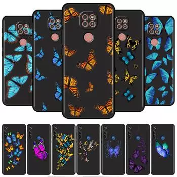 Черный роскошный чехол для Motorola G30 G60 G50 G22 G200 G9 G8 Play Power One Fusion Plus Edge 20 Fundas, чехол с красивой бабочкой Moto G Stylus