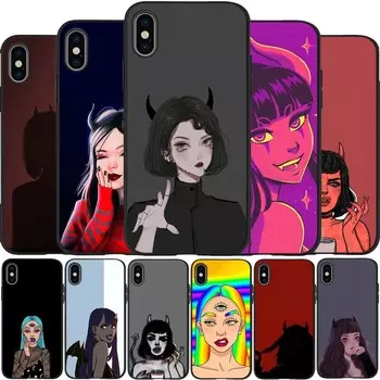 Черный силиконовый чехол для телефона «Демоны» для iPhone 12 XR XS Max 5 5S SE 2020 6 6S 7 8 PLUS X 11Pro Max11 iPhone 5 5S SE