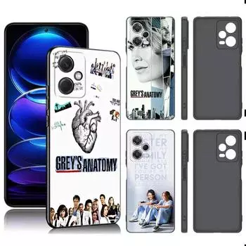 Черный силиконовый чехол для телефона Greys Anatomy Doctor Nurse для Xiaomi Redmi Note 9 10 11 11S 11T 12 13 Pro 5G Plus 9S 10S 12S Redmi Note 10S