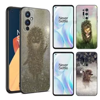 Черный силиконовый чехол для телефона Hedgehog In The Fog для OnePlus 9 10 11 12 ACE 2V Pro 9RT 10T 10R Nord CE 2 3 Lite N10 N20 N30 5G OnePlus Nord CE2Lite