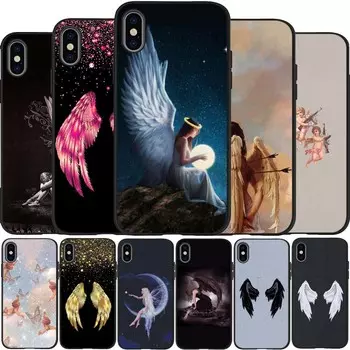 Черный силиконовый чехол для телефона iPhone 12 XR XS Max 5 5S SE 2020 6 6S 7 8 PLUS X 11Pro Max11 iPhone 5 5S SE