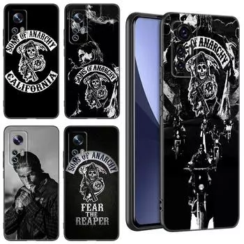 Черный силиконовый чехол для телефона Sons of Anarchy TV для Xiaomi Mi 9 SE 8 10T 11 12 13 Lite 9T 11T 12S 12T 13T 14 Pro 5G NE 11i 12X Xiaomi 12(12S) Pro