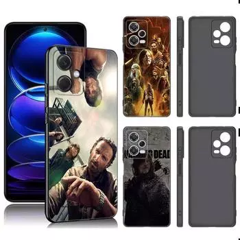 Черный силиконовый чехол для телефона The Walking Dead для Xiaomi Redmi Note 9 10 11 11S 11T 12 13 Pro 5G Plus 9S 10S 12S Redmi Note 11 Pro