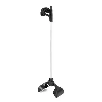 Черный совок для сбора собачьих отходов, удобный инструмент для сбора собачьих отходов с длинной ручкой белый