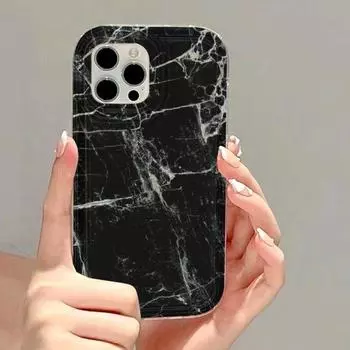 Черный стильный акварельный чехол для телефона с градиентом для iPhone 15 Pro Max, чехол для iPhone 11 12 13 14 Pro XS Max XR X 7 8 Plus SE 2020, чехол For iPhone 15Pro Max