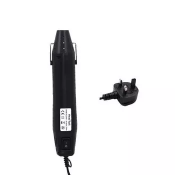 Черный термофен мощностью 300 Вт для термоусадочной пленки (Стандарты США/Японии/Великобритании) national standard чёрный