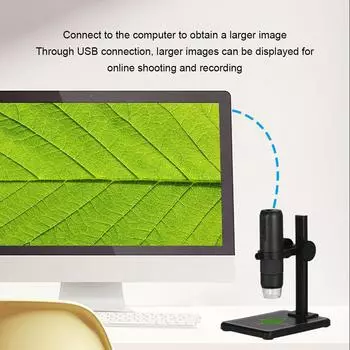 Черный Точные измерения и четкое изображение с помощью микроскопа Широко совместимый цифровой микроскоп