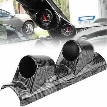 Черный / углеродное волокно ABS автомобильный держатель для датчика передней стойки универсальный подходит для большинства автомобилей - только для автомобилей с левым рулем