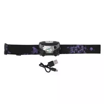 Черный уличный водонепроницаемый USB-зарядка перезаряжаемый T6 жесткий свет рыболовная приманка лампа интеллектуальный датчик налобный фонарь