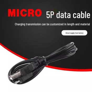 Черный USB-кабель для передачи данных толщиной 3,5 мм, V8 Micro5P, полностью медный, для передачи данных через Bluetooth-гарнитуру micro5P copper wire