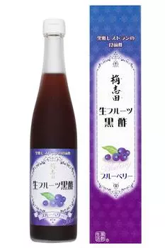 Черный уксус Fukuyama Kashida Fruit Black Vinegar со вкусом черники, 500 мл x 3 бутылки