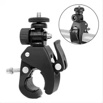 Черный велосипедный руль мотоцикла для Gopro Hero 11 10 9 8 7 6 5 4, крепление на штатив на 360 градусов для YI 4K SJCAM, аксессуары