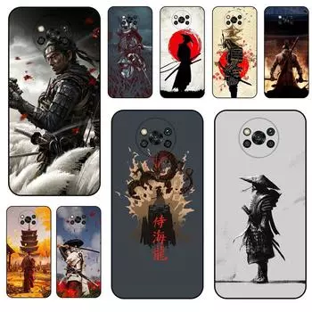 Черный водонепроницаемый красивый чехол Xiaomi Poco X3 NFC 6,67 ; Чехол «Японский самурай» Precio Xiaomi Poco X3 Pro 6,67 дюйма; Защитник телефона Poco X3 NFC