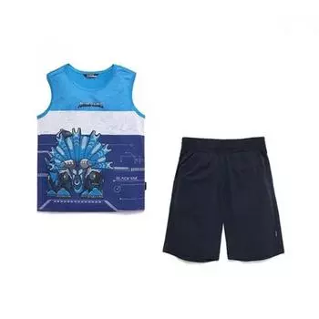 Черный Як Черный Як Детский Bk Armored Saurus без рукавов 5 частей комплект r1Bksem2916 Bl 1BKSEM2916-BL/130