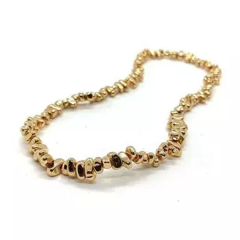 Черный желчный щебень 5-8 мм, разноцветные бусины из розового золота, покрытые водой, серебряные бусины