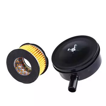 Черный железный воздушный фильтр глушитель воздушного компрессора 20 мм канистра с наружной резьбой Filte чёрный