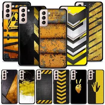 Черный желтый модный чехол для телефона для Samsung Galaxy S21 S20 S10 S9 S8 Plus Ultra 5g S10lite S10e S7edge S20 S21 Fe чехол For Samsung S7