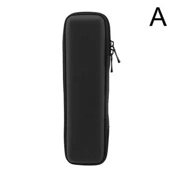 Черный жесткий чехол из ЭВА для стилуса, ручки, карандаша, держатель, сетчатый органайзер для хранения наушников, пенал на молнии, школьные принадлежности S