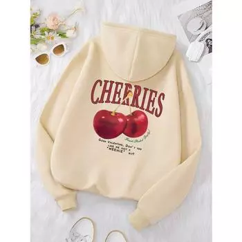 Cherries Cosh Valentine Смешной принт толстовка мужская хип-хоп пуловер толстовка свободная теплая толстовка модная флисовая одежда толстовки и свитшоты мужские S чёрный