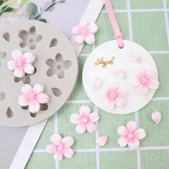 Cherry Blossoms Handmade Creative Silicone Mould Aromatherapy Car Wardrobe Window Listing Mini Decorative Flower Plaster LS