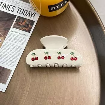 Cherry Flash Diamond Hair Clip Cute Retro Niche Style Hair Clip Trendy Hair Accessories Y2k Accessories New