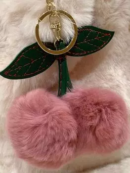 Cherry girl плюшевая женская сумка 2024 года, новая осенне-зимняя пушистая сумка-мессенджер, модная женская сумка прилив