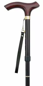 Cherry Mountain Tsuchiya Sangyo Carbon Aluminum 4 складывающиеся 4 длина размер L подходит для людей ростом от поставляется с пластиковым держателем для коричневый