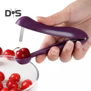 Cherry Pitter, удобный инструмент для удаления сердцевины вишни, легко чистится, вишня, мармелад, сердцевина для фруктов, для домашней кухни фиолетовый