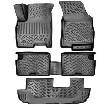 Cherry Tiggo 8 Pro Avantgarde 7 Seater (After 2020) High-Quality and Durable Rubber Car Floor Mats - Odorless, Non-Slip, Long-Lasting