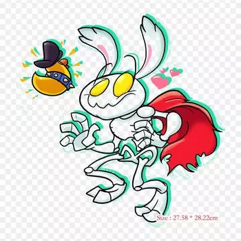 Черт, да, гнев мертвого кролика, черт возьми! Виниловые нашивки с термопереносной печатью Wrath Of Iron, наклейки для одежды, аппликации «сделай сам», моющиеся нашивки