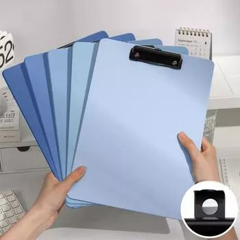 Чертеж, письмо, подписание, градиентный цветной буфер обмена, утолщенная бумажная папка-органайзер с зажимом для профиля Green-A