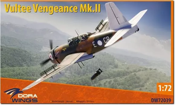 Чертежи Австралийская пластиковая модель Vultee Vengeance DWS72039 1/72 Mk.II (Самолет)