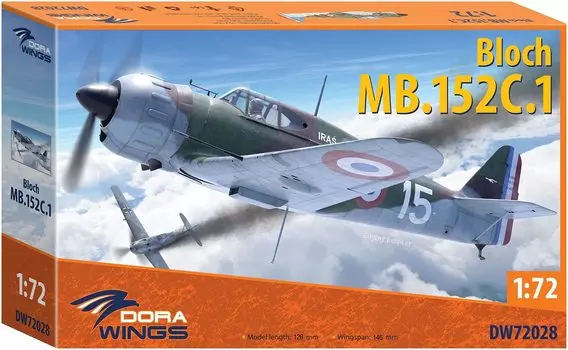 Чертежи Французские ВВС Блок Пластиковая Модель DWS72028 1/72 MB.152 C.1