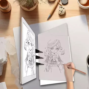 Чертежная доска, Инструмент с подставкой, Оптический планшет для рисования, Доска для студентов, 10cmx18cm